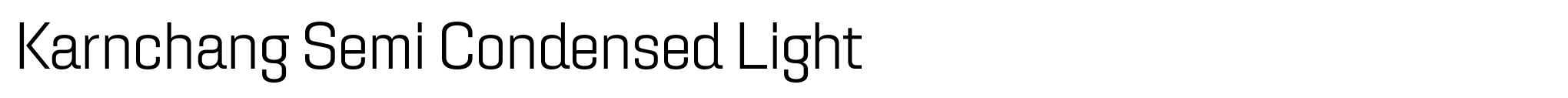 Karnchang Semi Condensed Light image